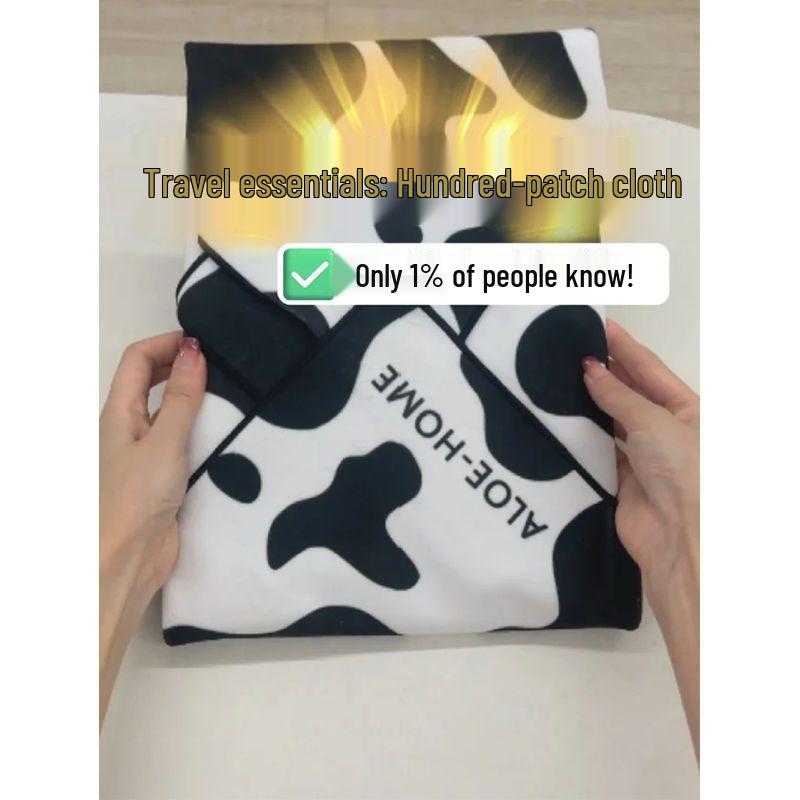 Thickened Pleated Foldable Makeup and Laptop Protective Bag with Velcro