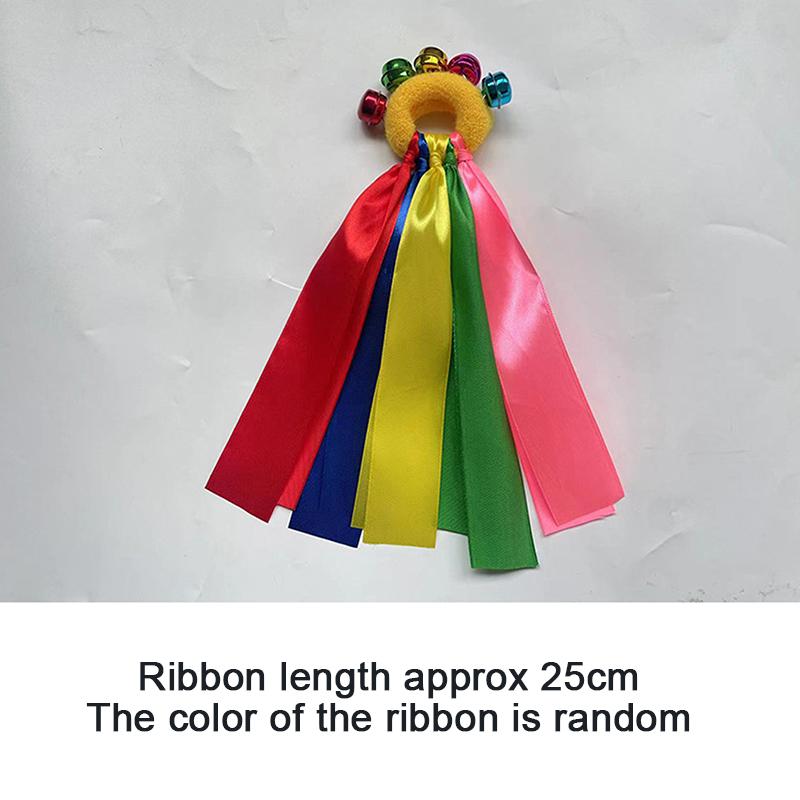 

1Pcs Children S Wrist Ribbon Team Sports Pompom Cheerleading Big Match Pom Club Dance Props Elastic Bracelet With Elastic Rope