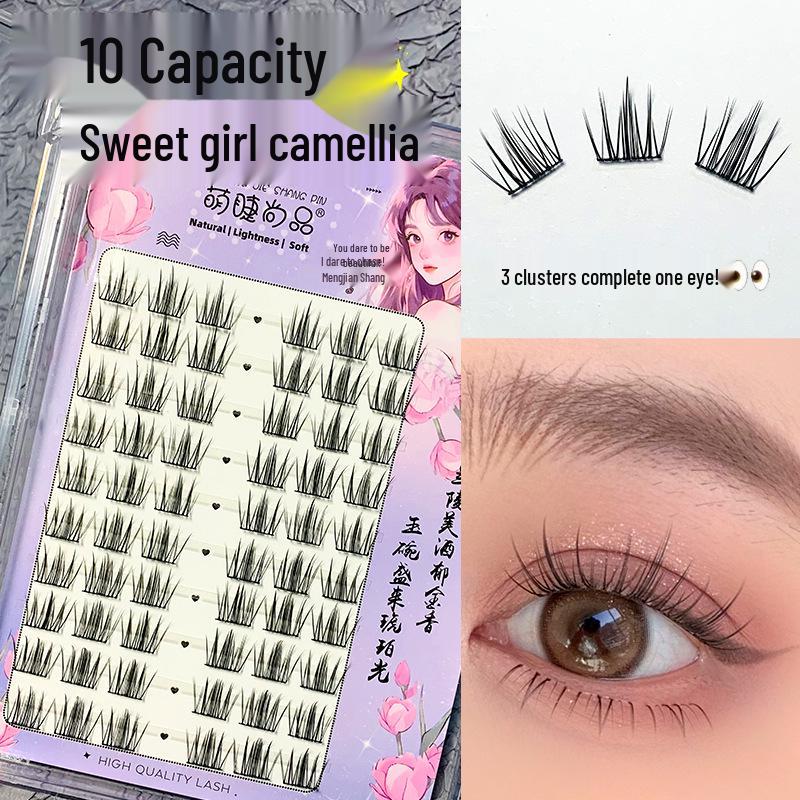 

Sweet Girl Camellia Natural Korean Manga-Style Cluster Eyelashes