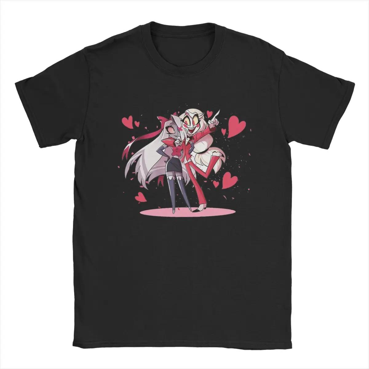 

Мода Hazbins Hotels Футболки Мужские футболки с круглым вырезом из хлопка Футболки с коротким рукавом Футболки для вечеринок S чёрный