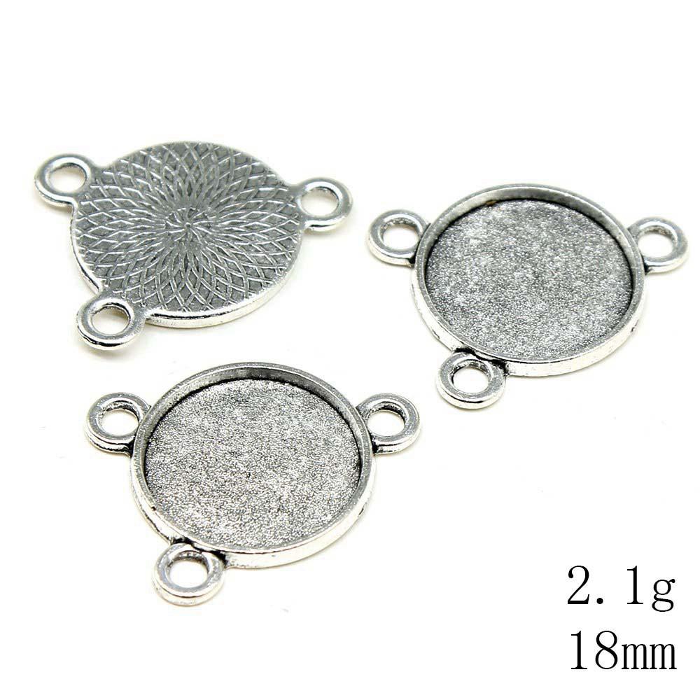 NewArrivals Accessories Jewelry Three-Hole Multi Size Glass Cabochon Base Setting Tray Accessories Parts Souvenir Men's Accessories