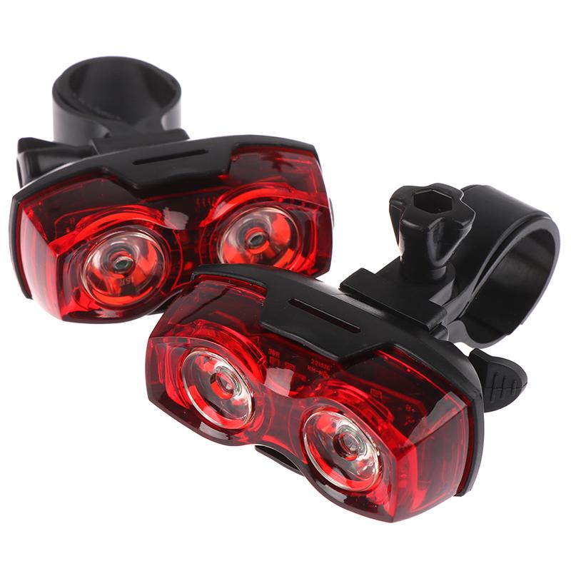 2LED Bright Bicycle Bike Bezpečná zadní zadní blikající výstražná kontrolka