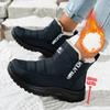 Women's Large Size Winter Warm Snow Boots Padded Lining Ankle Boots Fur Integral Non-slip Hiking Sports Cotton Boots