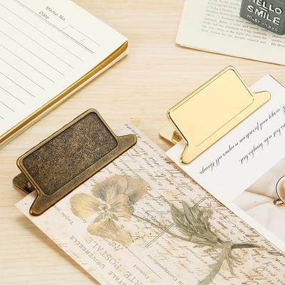 1PCS 85mm Retro Metal Binder Clips - Foldback Paper Clips for Notes Letter File Binding Office School Stationery