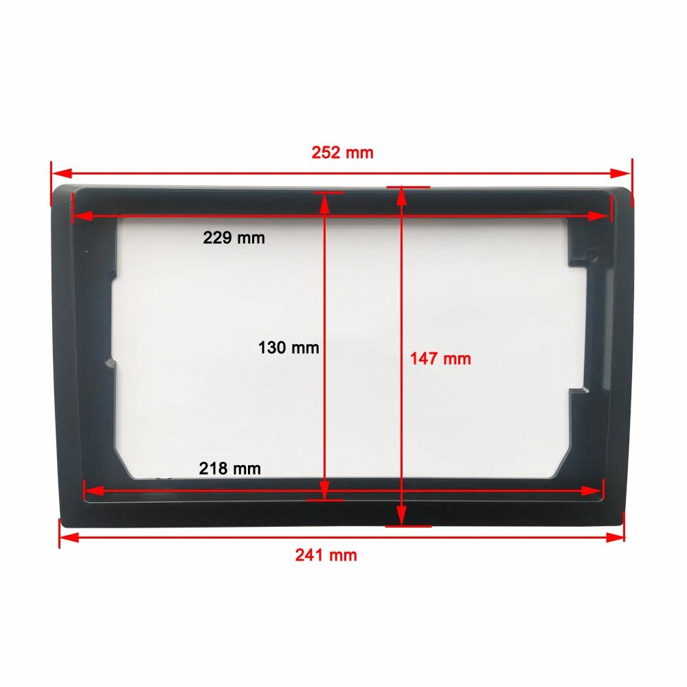 Vehicle Radio Fascia 9/10 Inch Frame Switch To 7 Inch 2 Din Car Radio Fascia Auto Audio Dash Kit Installation Frame Trim Bezel
