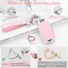 PIFOOG For Hyundai Elantra Key Fob Cover    Palisade 5 Buttons Car Keys Case Shell Protector Full Covers Pink Bling Keychain Accessories Girly Women