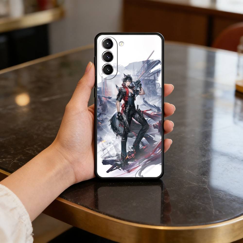 

Arknight E-Enfield G-Game Phone Case For Samsung S25,24,23,22,30,21,10,9,Ultra,Plus,Lite,FE,4,5 G Soft Black Case Samsung S23plus5G