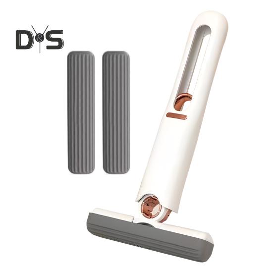 Portable Self-Squeeze Mini Mop Quick Cleaning Telescopic Hands-Free Sponge Squeegee Strong Absorbent Self-extrusion Mini Mop