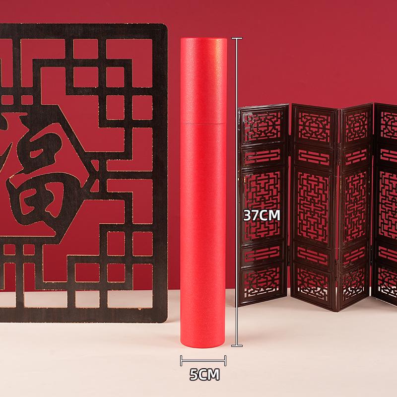 2026 Year of the Horse Red Spring Festival Couplets Gift Box with Custom Hot Stamped Logo.
