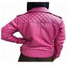 Womens PINK Leather BIKER JACKET,Biker Motorcycle Jacket,Hot Pink,Ladies Designer,Motorcycle Leather Jacket,Moto Jacket,Gift For Wife