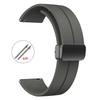 Magnetic Silicone Watch Strap 18mm 20mm 22mm Bracelet Magnetic Metal Buckle Wristband Quick Release Men Women Band Accessories