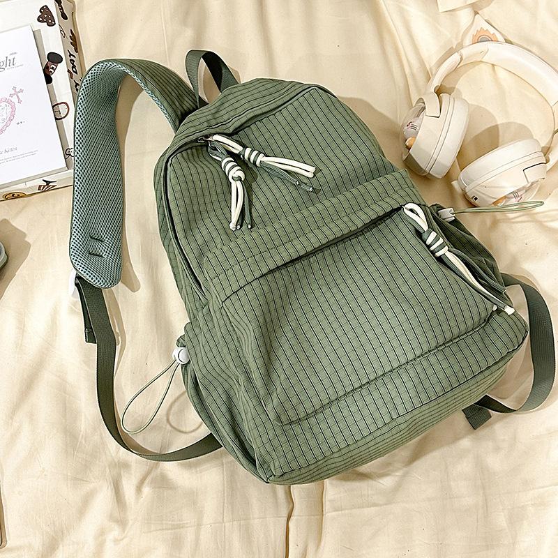 Rucksack Student Gestreift Rucksack mit großer Kapazität