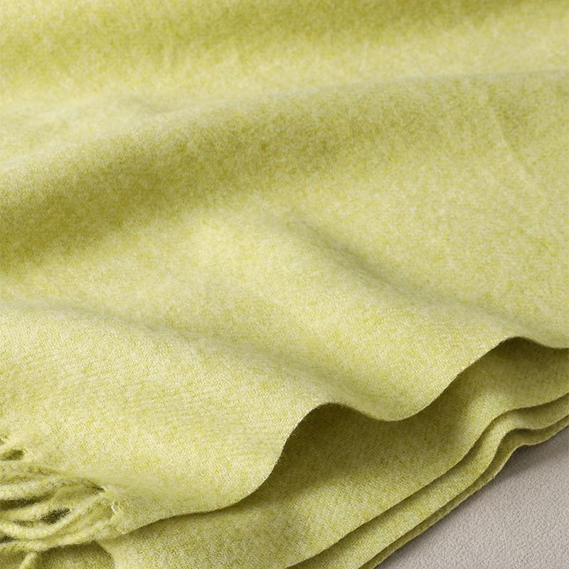 Winter Scarf Women Luxury Autumn Winter Cashmere Scarf Thickened Warm Shawl Classic Tassels Fluffy Scarf Solid Color Soft Shawl