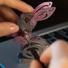 3D Puzzle Cartoon Hase Metallmodell Bausätze für Erwachsene Mechanische Tiere Tierkreis Hase Puzzle DIY Montage Spielzeug Geschenk