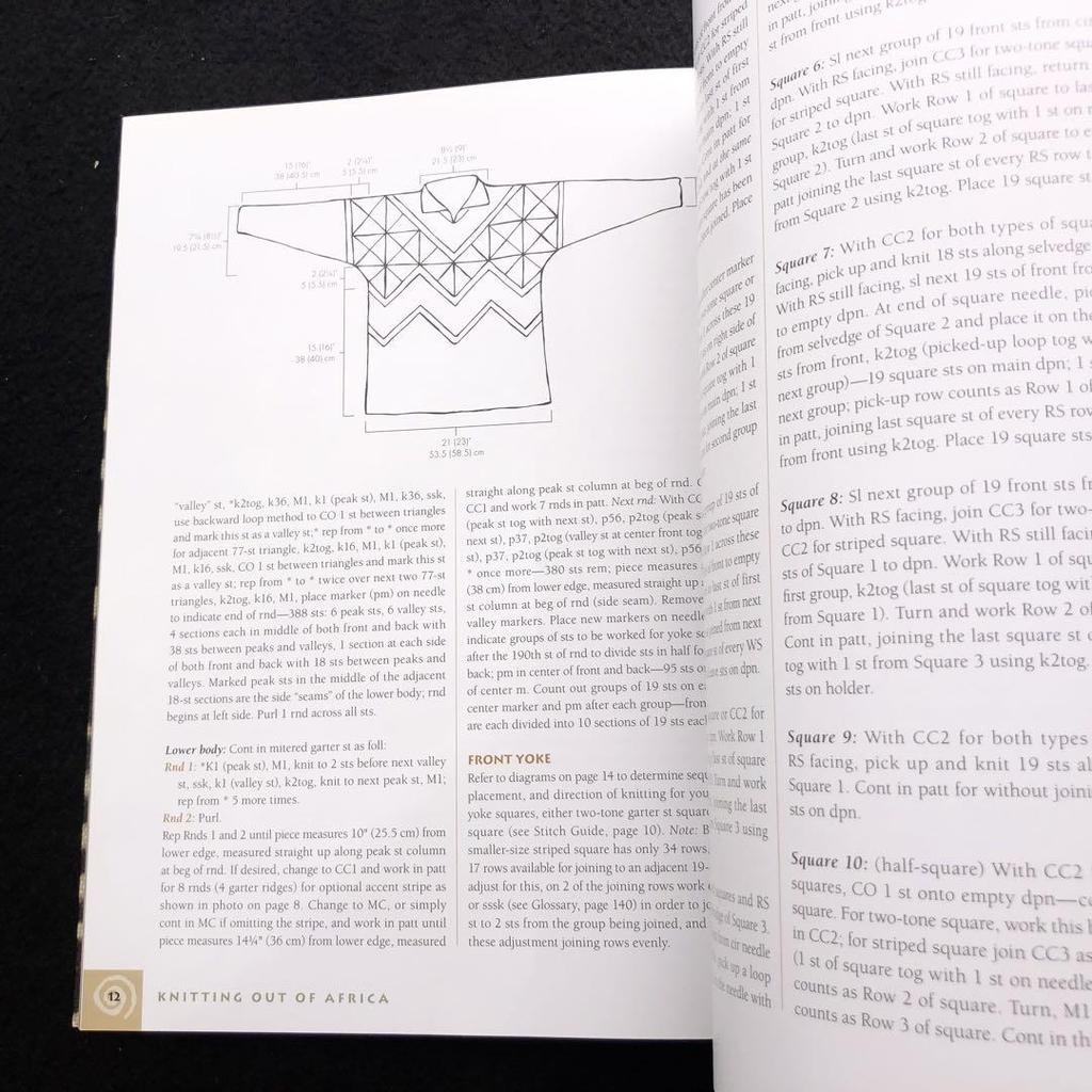 [USED] African motif knitting pattern collection Knitting Out of Africa