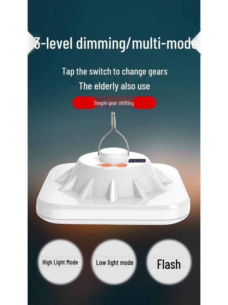 Super Bright Rechargeable LED Bulb: Waterproof Outdoor Night Light for Street Stalls, Households, and Emergencies