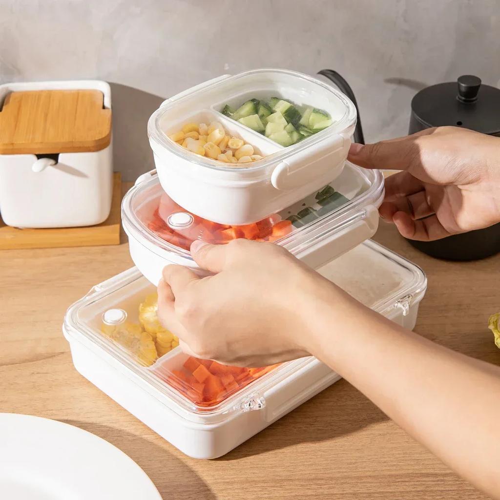 Multipurpose Lunch Box Microwave Heat-resistant Plastic Food Fruit Storage and Sealing Box Portable Leakproof Bento Box Lunchbox