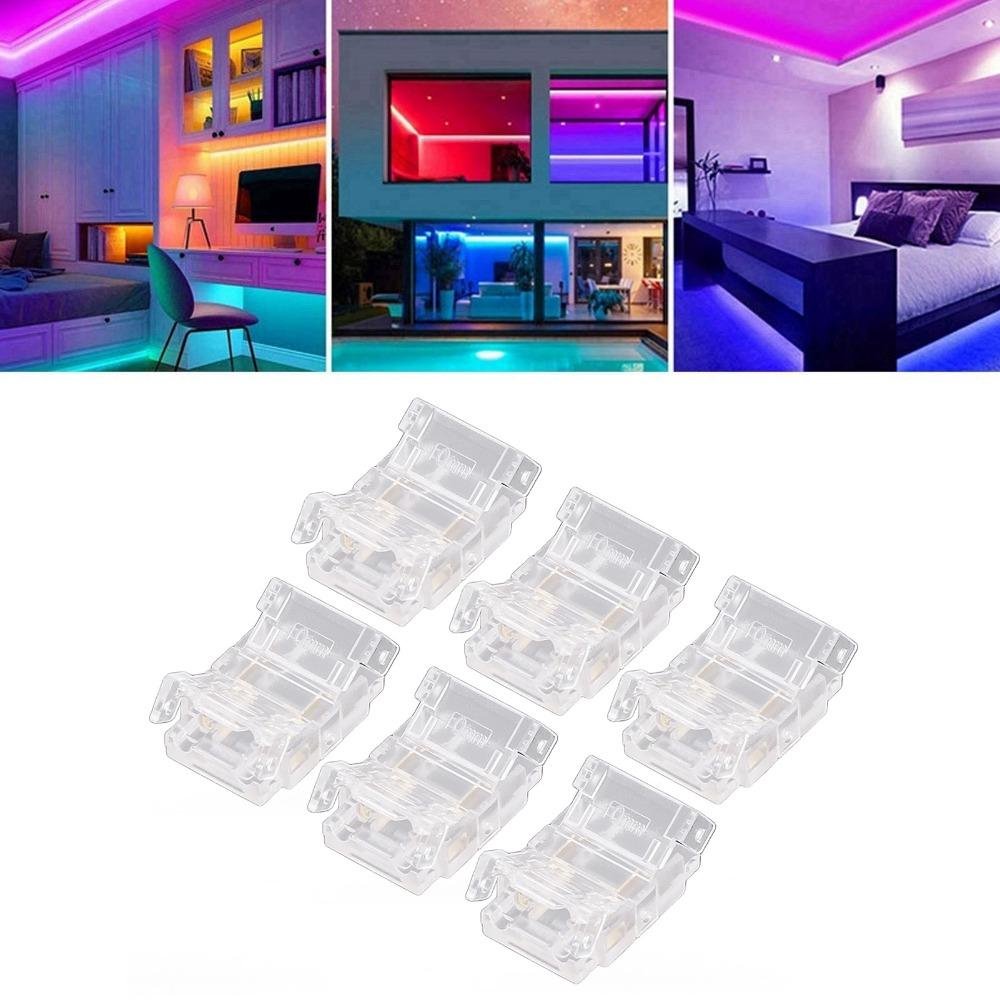 20pcs 10mm LED Strip to Wire Connector COB Solderless LED Connectors  For Kitchen