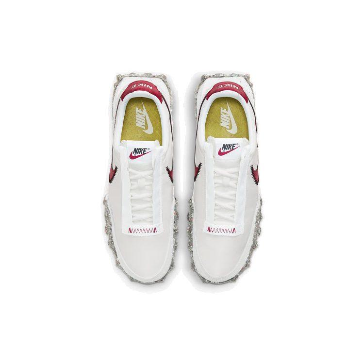 Nike Waffle Racer Crater Summit White Team Red Women's CT1983-103
