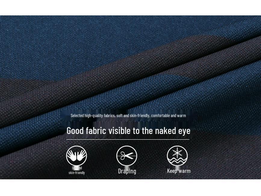 Men's Striped Long Sleeve Polo Shirt with Pockets - Casual Lapel Base Layer Top