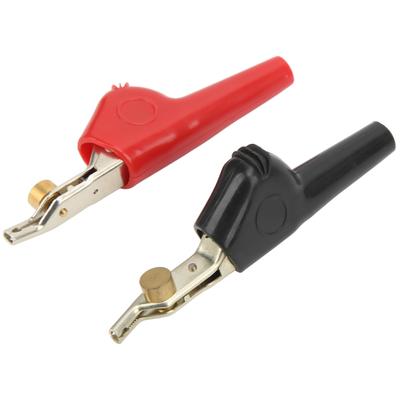 1 Satz Nicht-Abisolierende Prüfklemmen mit Nadel PVC Kupfernickel Elektrische Klemmen 25mm Öffnung