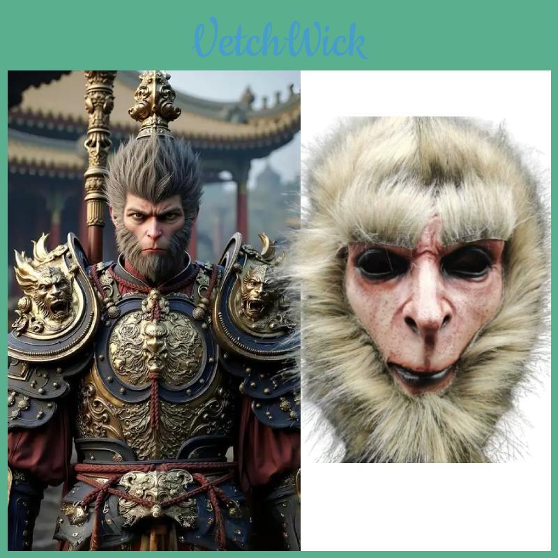Maschera Integrale in Lattice di Black Myth Wukong Per Cosplay Fai-da-te e Spettacoli Teatrali