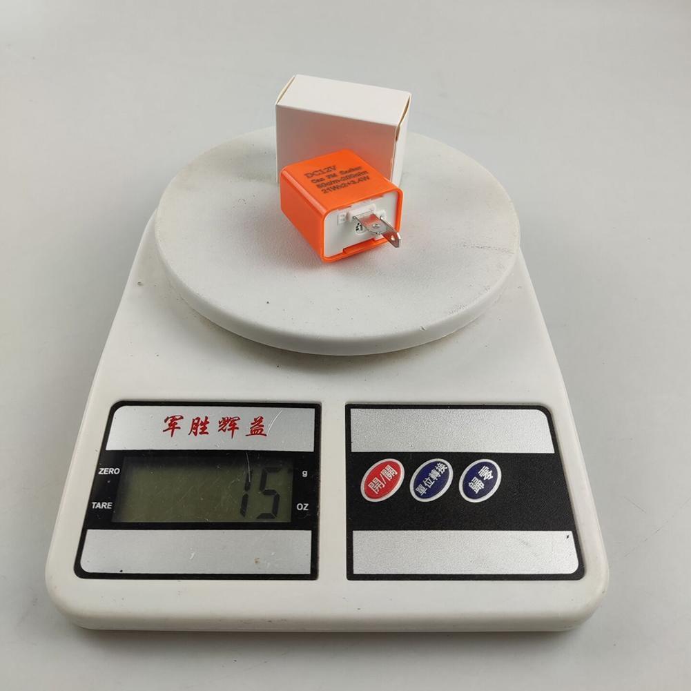 Relé Intermitente LED Electrónico de 2 Pines Velocidad Ajustable Señal de Giro Destello Rápido Nuevo