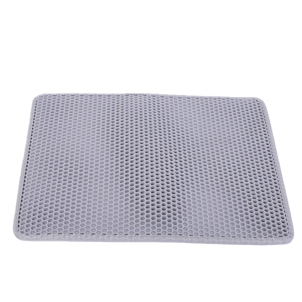 Cat Litter Mat EVA Double Layer Waterproofing Leakproof Kitty Litter Trapping Mat for Indoor Home Floor