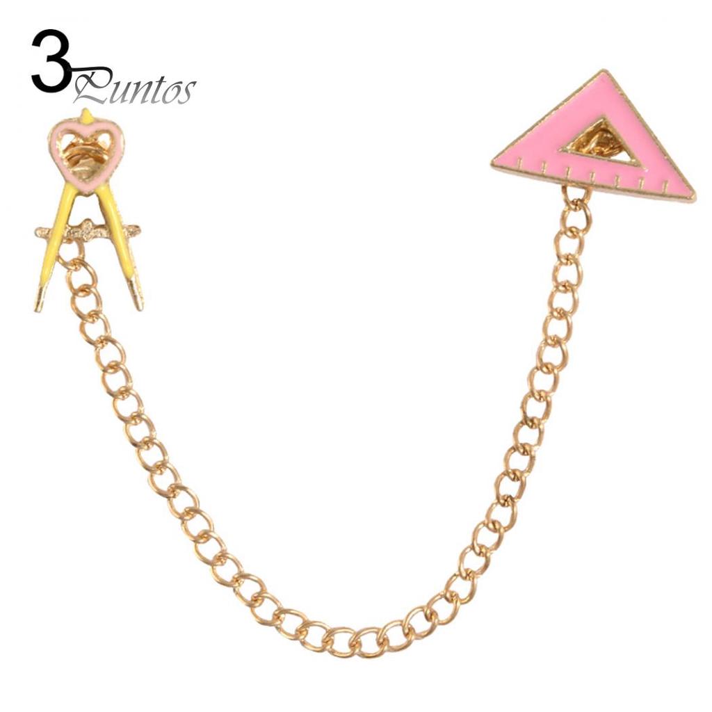 Beauty Earrings Women Cute Rabbit Carrot Heart Book Ruler Denim Jacket Collar Chain Brooch Pin