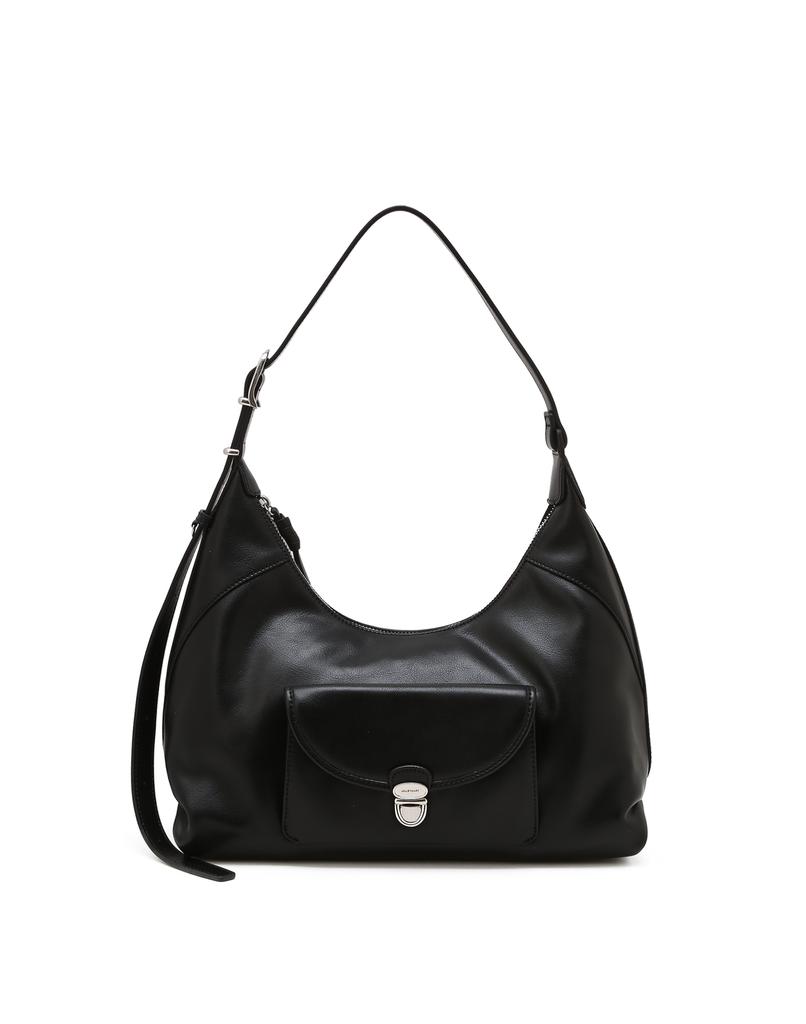 Jillstuart Acc [Lune] Lune Push-Lock Detail Leather Shoulder S Black