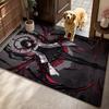 Dark Gothic Anime Girl Indoor Rug Soft Texture Nonslip Carpet For Kids Bedroom Play Area Home Party Decor Valentine'S Day Gift