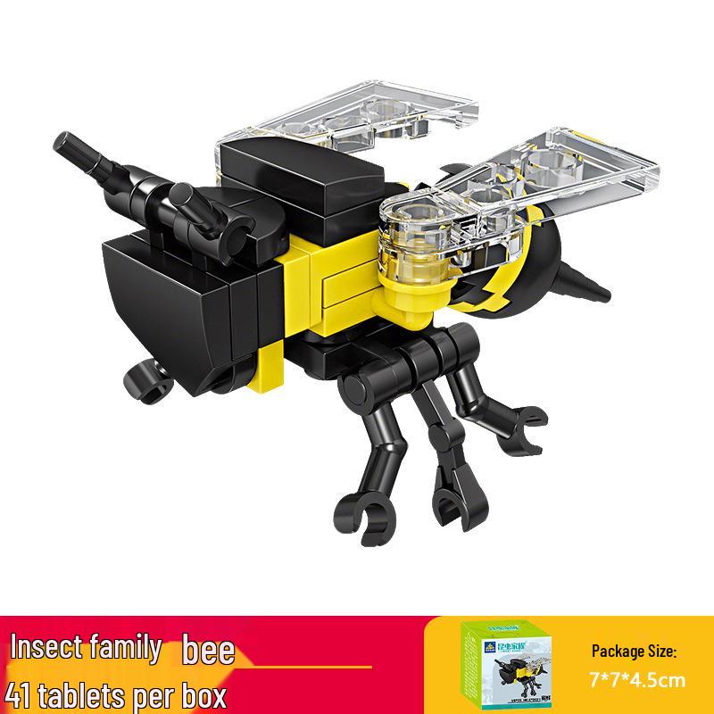 Kai Zhi Compatible Lego Insect Toy: Mantis Model Building Blocks for Kids, Educational Animal Jigsaw Puzzle Gift