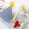 Wheat Straw Long Handle Non-Stick Pot Cleaning Brush