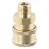 Spare Adapter Quick Connector 1/4" Male Fitting 4pcs Copper Gold High Pressure Washer Quick Release Replacement Accessories