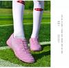 Kids' Pink Football Cleats - Unisex Spike Shoes for Girls & Boys, Korean Style Training