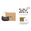 Coach Teri 25 Classic Monogram Zipper Closure Leather And Synthetic Leather Tote Shoulder Crossbody Bag Medium Women Bags Brown Black CA548-IMAA8
