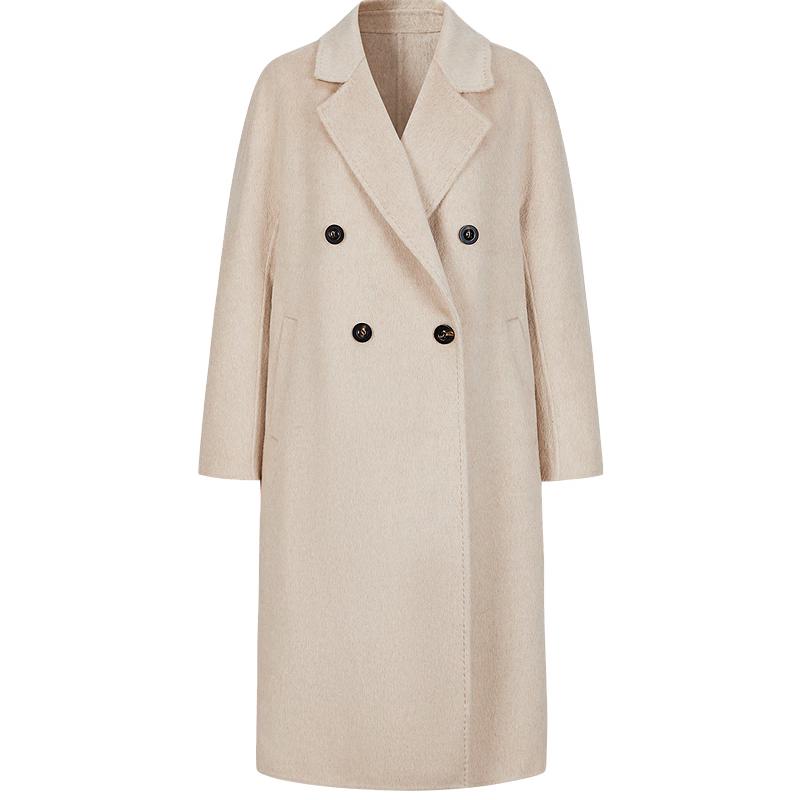 Jiuzi Annaco True Self Series Women's Minimalist Wool Double-Faced Coat