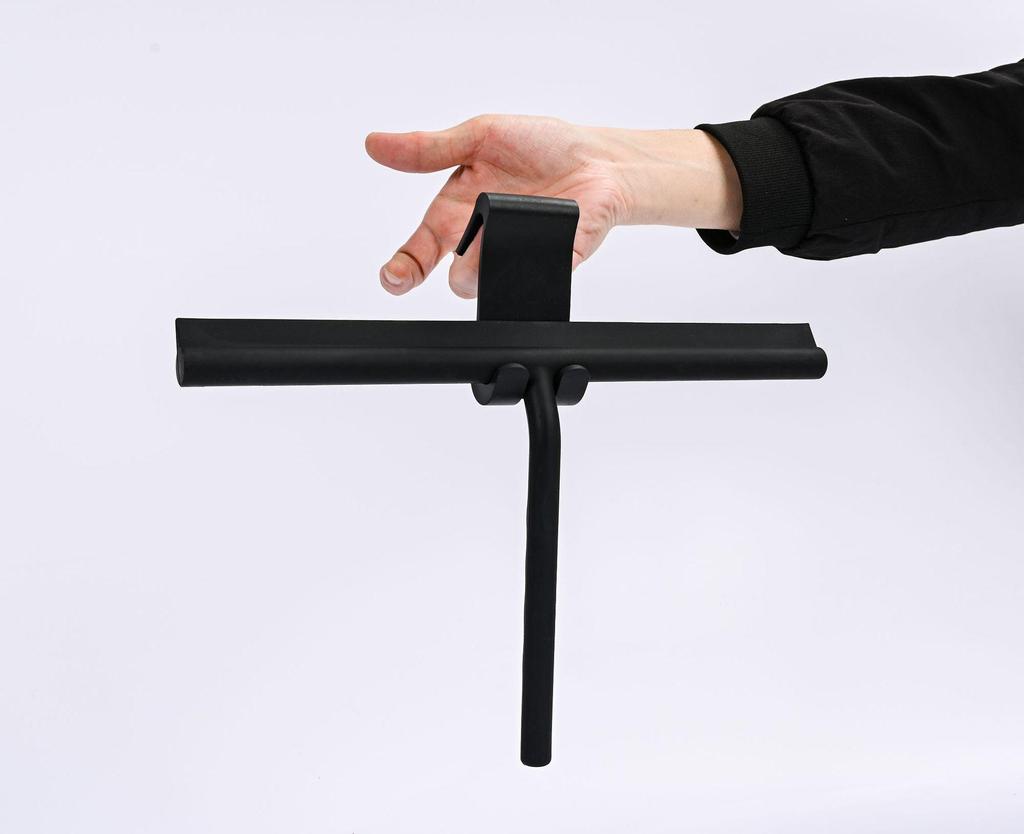 Silicone Glass Squeegee with Hook for Bathroom and Window Cleaning