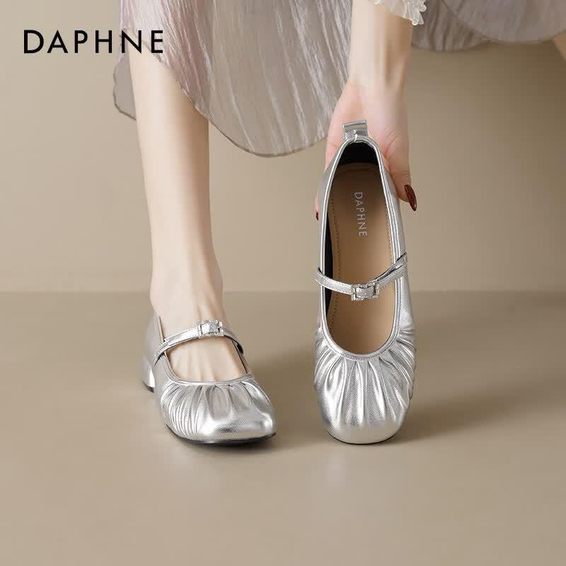 Daphne Women s Square Buckle Mary Jane Pumps 36