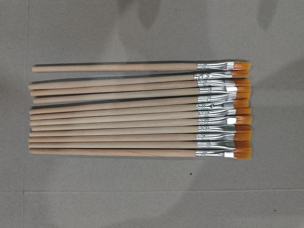 Children's Watercolor Brush Set with Acrylic, Oil Painting, and Hook Pens. Includes Nylon and Plastic Brushes with Flat and Row Pen Heads.