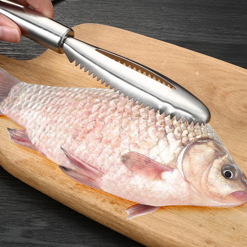 Stainless Steel Kitchen Tool for Removing Fish Scales, Fish Scale Remover, Fish Brush, Fish Scale Scraper, Scalpel Brush