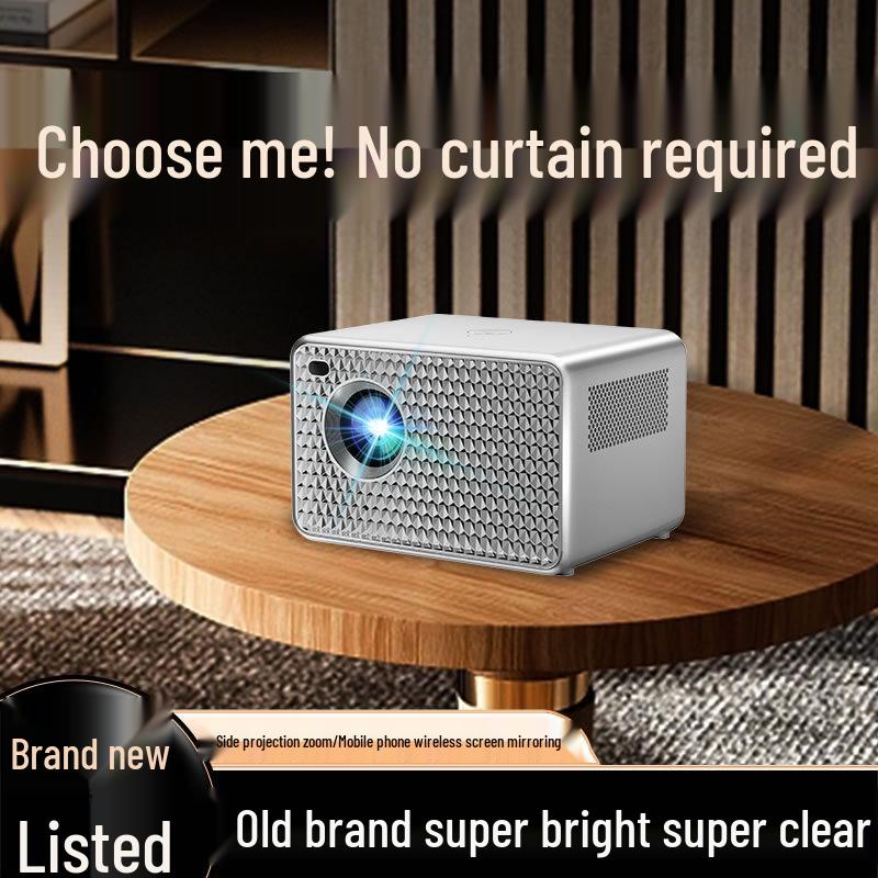 

Ultra-Clear 5G Portable Projector for Bedroom: Wireless Short-Throw, High-Brightness, Mobile Screen Mirroring Home Theater P6