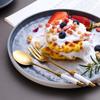 Wutuo 304 Stainless Steel Vintage Dessert Cutlery