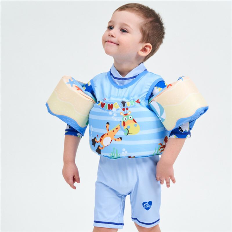 Children Life  Vest  With  Arm  Ring Portable Buoyancy  Jacket Swimwear Safety Suit For Swimming