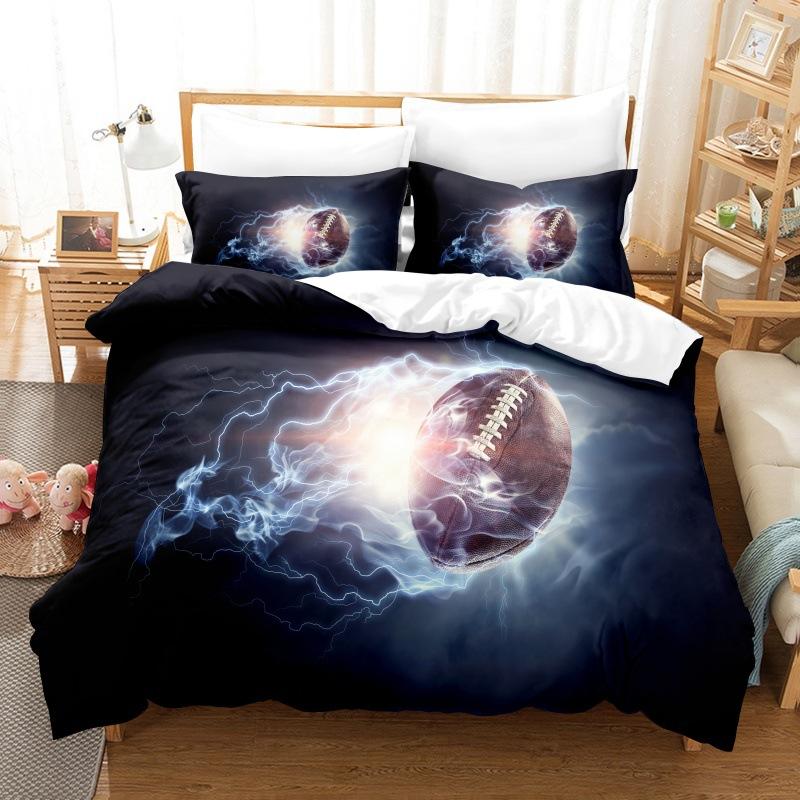 3D Digital Printing Kit Home Textile Quilt Cover Bed Sheet Bedding Three-Piece Set