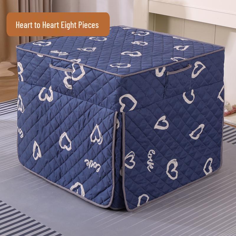 Plush Quilted Heated Fire Pit Table Cover: Winter-Ready Warm Blanket for Square Tables