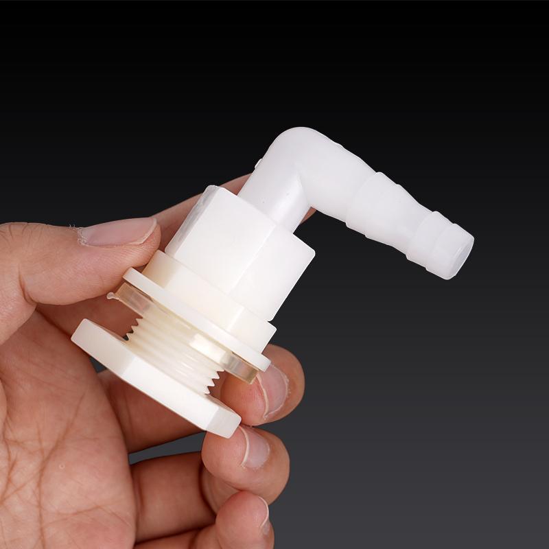 2Pcs Water Tank Hose Outlet Inlet Plastic Connector Poultry Pet Farming Chicken Rabbit Drinker Barbed Pagoda Joint Coupling