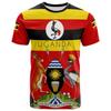 Ανδρικά T-shirts με Γραφικό Σημαία Ουγκάντας Έμβλημα Ουγκάντας Εθνική Ημέρα Κοντομάνικο Φαρδύ T-shirt Μπλούζες Ανδρικό Αθλητικό T-shirt Ρούχα