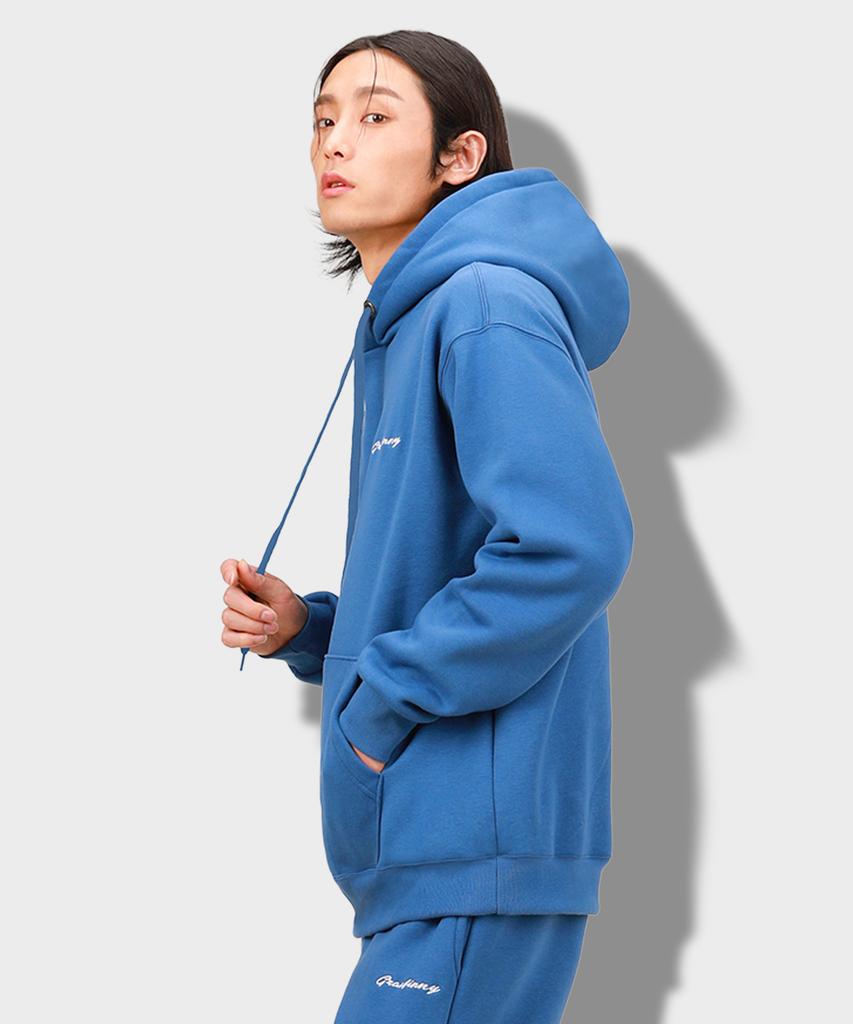 Embroidered Hoodie Gfhm03 - Dust Blue