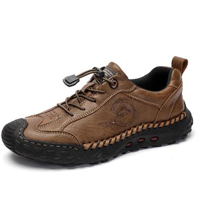 Retro Cow Leather Shoes Men Loafers Handmade Casual Leather Shoes Moccasins Men Flats Shoes